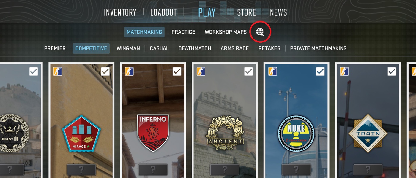 Komunitní servery v CS2